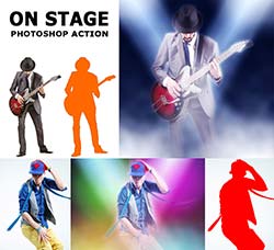 PS动作－舞台光效：On Stage Photoshop Action